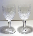 2 VINTAGE WATERFORD CRYSTAL COLLEEN TALL WATER GLASSES 7" ~ OLD GOTHIC MARK