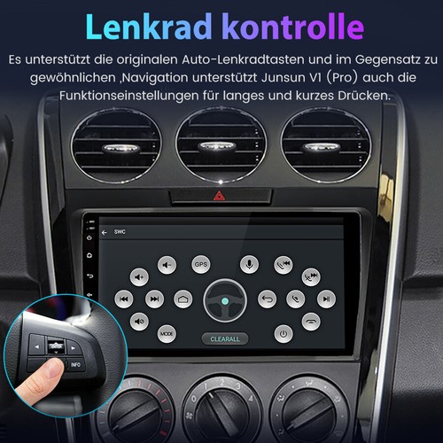 Für Mazda CX-7 2008-2015 CarPlay Autoradio Android 13 BT GPS WIFI RDS USB 4+64GB - Bild 6 von 17