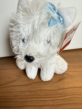 6  DAN DEE COLLECTORS CHOICE WHITE MALTESE PUPPY DOG PLUSH STUFFED TOY Realistic