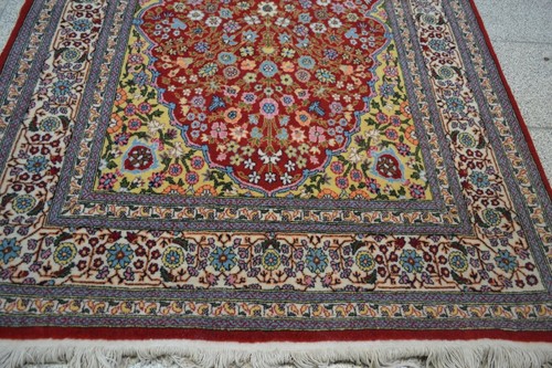 Red Turkish Oriental Hereke Rug - Picture 3 of 7