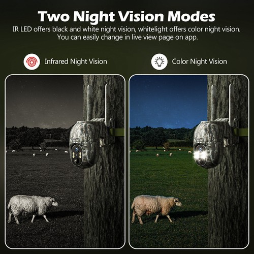 4G LTE Cellular Trail Camera 2.5K Solar Instant Alert Color NightVision Security - Picture 8 of 16