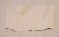 Princess Polly Endless Love White Cropped Strapless Corset Sz 0