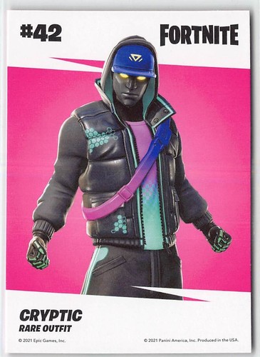 2021 Panini Fortnite Series 3 | Cryptic (Rare Outfit) #42 - Bild 2 von 2