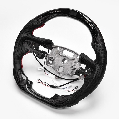 Fibra de carbono real con volante LED térmico 2019-23 Silverado 1500 2500 3500 - Imagen 2 de 10