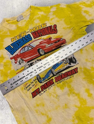38th Annual Ken-Mor Bluegrass Nationals T Shirt 2008 Mt. Park Dragway Kentucky - Picture 8 of 10