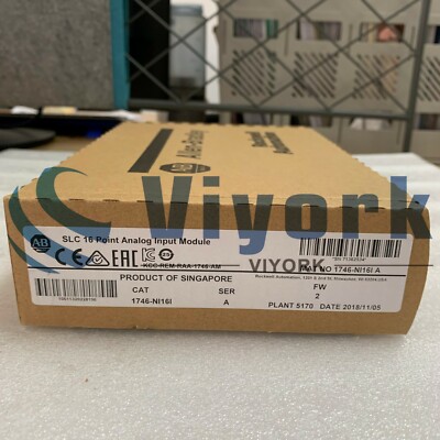 ALLEN BRADLEY 1746-NI16I INPUT MODULE ANALOG 16POINT 16BIT 20MA 5VDC NEW