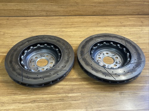 2016-2021 Mercedes C63 W205 AMG Front Brake Rotor Rotors Pair 390MM 25k OEM - Bild 9 von 15