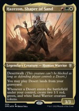 FOIL Hazezon, Shaper of Sand - Etched - Dominaria United - DMC MTG