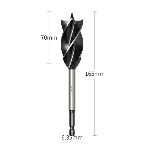 Holzbohrer Bohrer Schlangenbohrer Sechskantschaft Zentrierspitze Bohrer 10-35mm - Bild 16 von 18