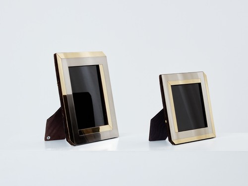 Romeo Rega Italian brass chrome set of two picture frames 1970 - Picture 4 of 10