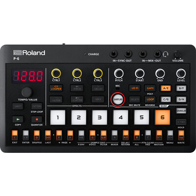 Roland AIRA Compact P-6 Creative Sampler Sequencer with Granular Engine & USB-C