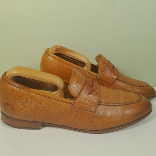 Barker Ledley Cedar Deer Skin Loafer Shoes UK 8.5G Slip On - Picture 3 of 13