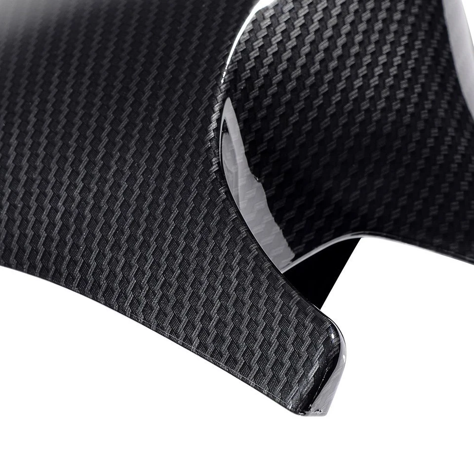 Black Kidney Grille Carbon Fiber Mirror Cover For 2006-10 BMW E92 E93 328i Coupe Foto 4 de 4