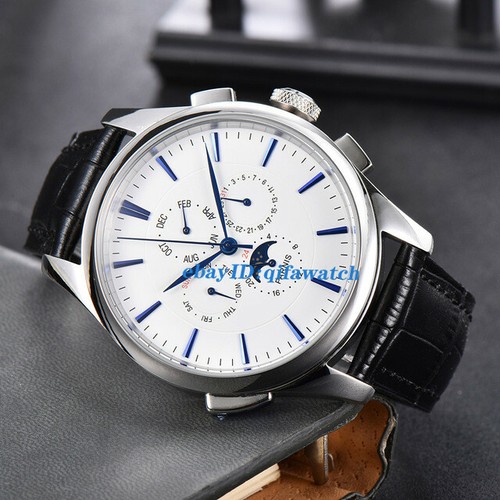 44mm parnis Blue marks Moon Phase day 