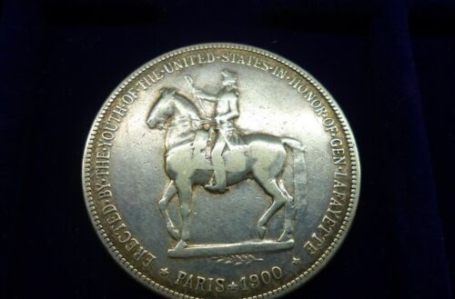 Coin 1900 Lafayette Silver Dollar $1 Вeautiful colour - Picture 2 of 3