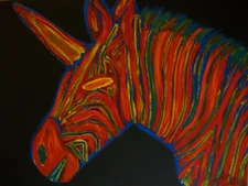 Finger Painted Abstract Painting Unicorns DO Exist Matt Kinnaman MKinnamanArt