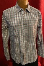 ORIGINAL PENGUIN Pink Plaid LS 100 Cotton Button Front Shirt Size M