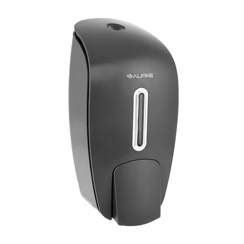 27 Oz. Plastic Manual Push Surface-Mount Commercial Soap Dispenser, Gray