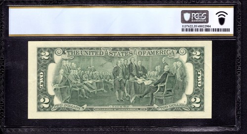 2017 A $2 FEDERAL RESERVE NOTE DALLAS BINARY SERIAL NUMBER PCGS B CHOICE VF 35 Q - Picture 2 of 3