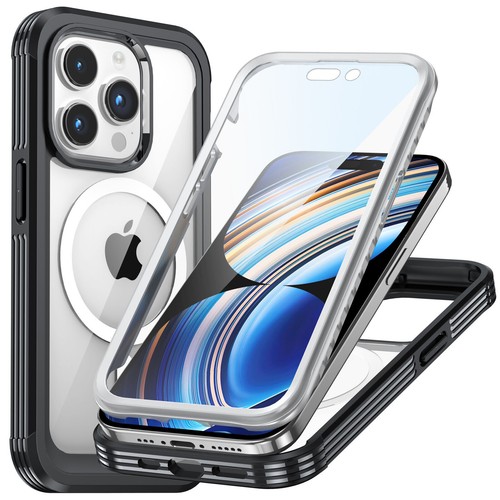 Hülle für iPhone 15 Pro Max 15 Plus Schwerlast 360 Voll Stoßfest Durchsichtige Abdeckung - Bild 19 von 36