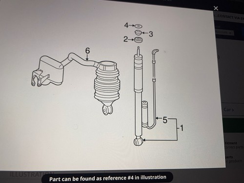 Mercedes-Benz A2023260076 Shock Absorber Mount Washer Top Genuine OEM  - Picture 3 of 3
