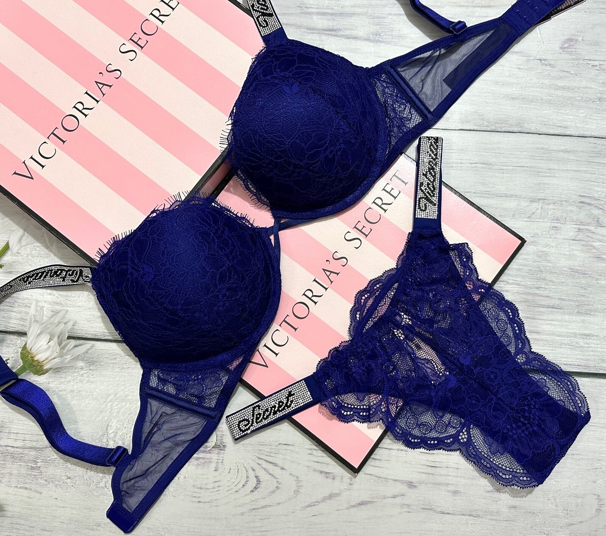 Victoria’s SecretBLUEBELLA ブラソングセット34D M Victoria's SecretBLUEBELLA ブラソングセット34D M - メルカリ