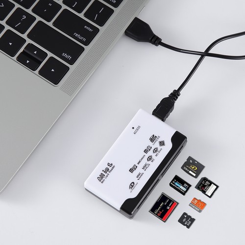 6IN1 Card Reader USB 2.0 Micro SD TF CF M2 MS XD Adapter for Laptop PC Computer - Picture 7 of 9