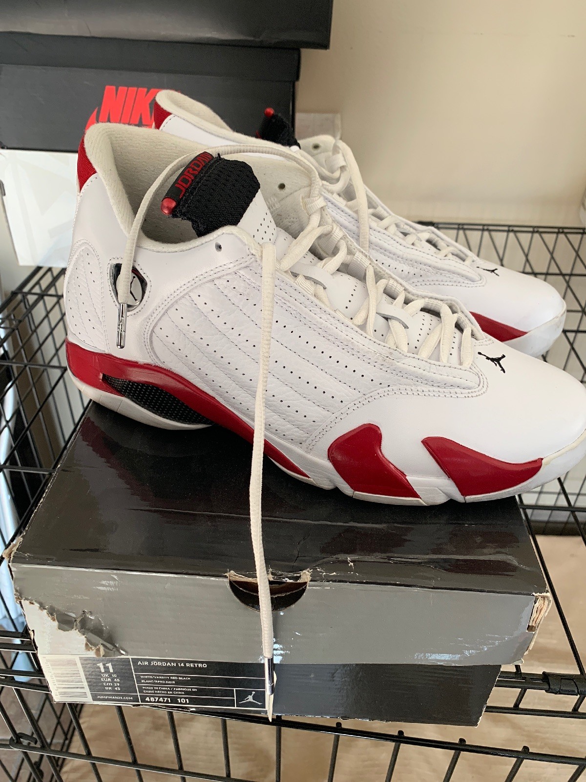 Para Hombre Jordan 14 Retro 487471-003 blancoo Air Varsity rojo negro Para Hombre Jordan 14 Retro 487471-003 blancoo Air Varsity rojo negro