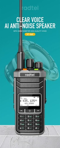 Per Radtel RT-860 radioamatore con onde corte HF RX radio walkie talkie dual band - Foto 12 di 18
