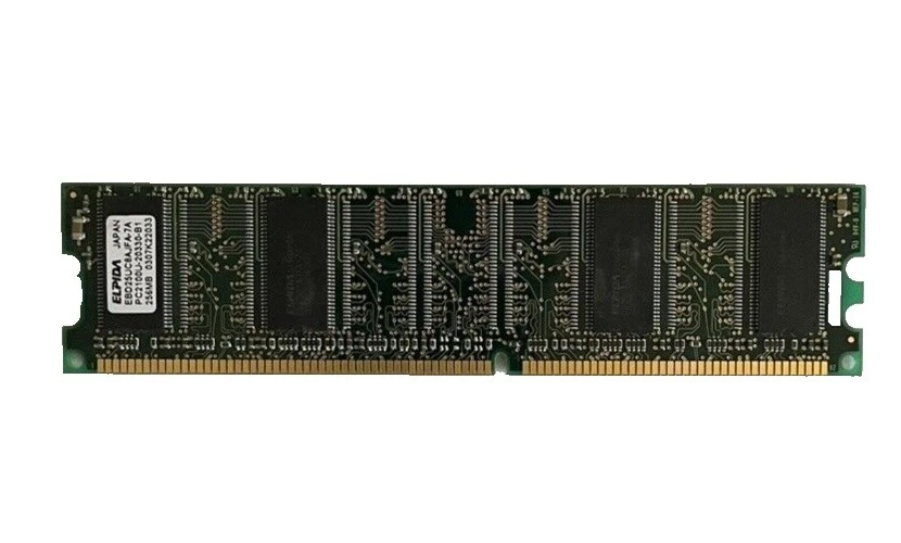Elpida DIMM DDR1 SDRAM 256 MB capacidad por módulo Computer Memory (RAM)