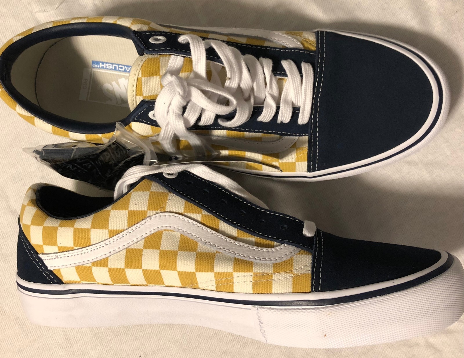 Vans Old Skool Pro Tablero de damas Vestido azuls VN000ZD4Q40 Vans Old Skool Pro Tablero de damas Vestido azuls VN000ZD4Q40