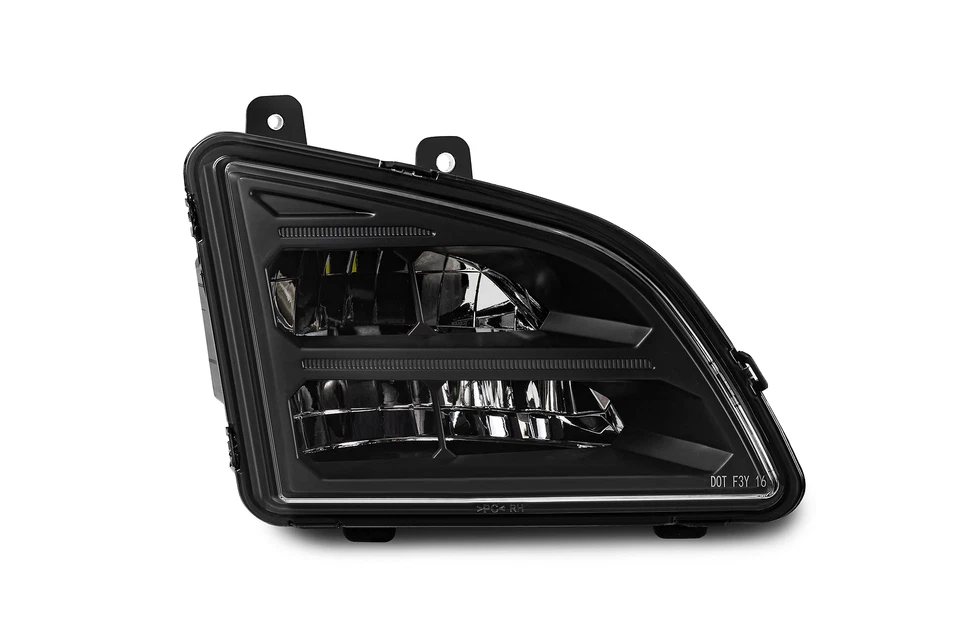 Pair Front Bumper Fog Light Full LED Black Housing Fit For 2018-up Volvo VNL - Imagem 2 de 4