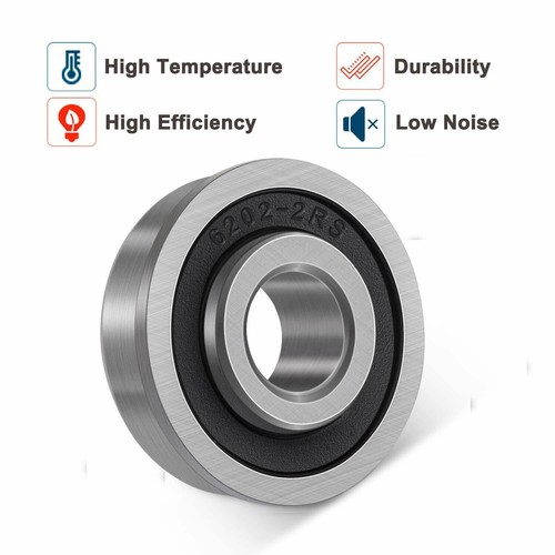 10Pcs Flanged Ball Bearings ID 5/8" x OD 1-3/8" for Lawn Mower, Wheelbarrows - Bild 2 von 9