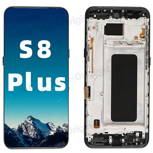 Samsung Galaxy S8Plus G955 Pantalla LCD Pantalla Táctil Digitalizador Reparación + Marco Negro - Imagen 1 de 8