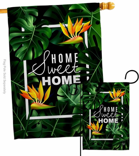 Bandera de jardín paraíso hogar dulce expresión regalo decorativo patio casa banner - Imagen 4 de 17