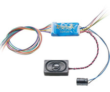 Digitrax SDH167D ~ New 2025 ~ HO Scale ~ 1 Amp DCC Sound Decoder With Speaker