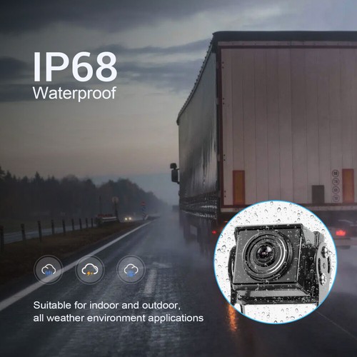 2x Rückfahrkamera mit 7 Zoll Monitor Rückfahrsystem for LKW Bus Funk 12-24V DE - Bild 9 von 24