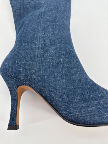 Lisa Vicky Over The Knee Boots Ave Dark Blue Denim Size 9.5 New Awesome - Picture 11 of 13