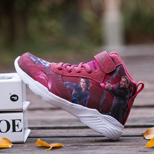 KIDS MARVEL AVENGERS GIRLS PRINCESS FROZEN TRAINERS BOYS SUPER HERO SHOES SPORTS - Picture 15 of 53