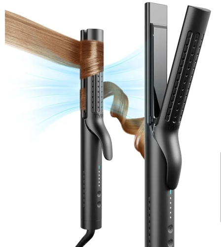 TYMO Airflow Lockenstab Glätteisen - Haarglätter Lockenstab 2 in 1 schwarz Neu im Karton