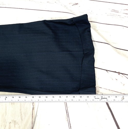 Calvin Klein Jeans Pants Womens Size 12 Blue Wide Leg Trousers Stripes NWT - Picture 12 of 12