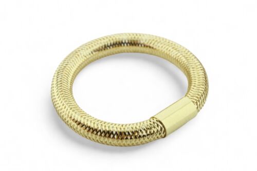 anello elastico in oro giallo 18kt 750/1000 adatto a tutte le dita - Foto 4 di 9