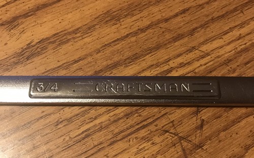 Craftsman USA 3/4" 12 Point Combination Wrench 44701 V Series Free Shipping - Bild 4 von 4