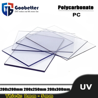Clear PC Lexan Polycarbonate  UV Protected sheet Virtually unbreakable-Visors