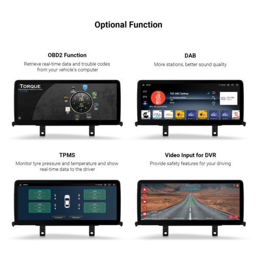 12.3" Android 14 4G 64GB Car Stereo GPS Radio Head Unit For BMW F20 F21 F23 NBT - Picture 20 of 21