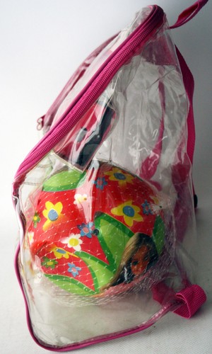 RARE VINTAGE 1999 BARBIE VINYL BAG + RUBBER BALL + PHOTO CAMERA MATTEL MONDO NEW - Picture 4 of 7