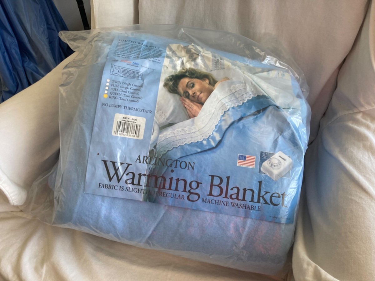 NOS Vintage Sunbeam Oster BLUE Electric Blanket USA King Size | eBay