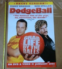 DODGEBALL BEN STILLER ORIGINAL POSTER Video Shop DVD VHS