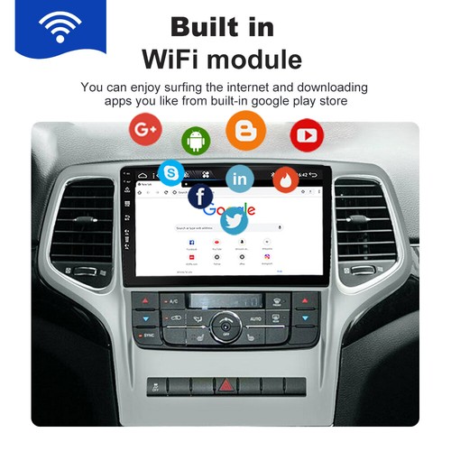 6+128G Android14 For Jeep Grand Cherokee 11-13 Car Stereo Radio GPS Navi Carplay - Picture 7 of 24