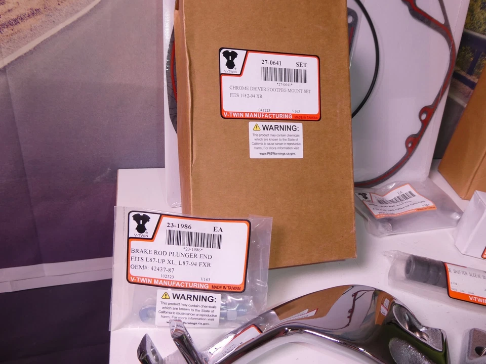 Kit de controle de pé médio Harley FXR EVO Super Glide FXLR 1983-1986 V-Twin 22-0906 X2 - Imagem 2 de 4